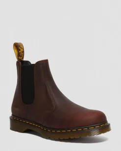 Dr. Martens 2976 Waxed Volnerf Leren Chelsea Boots in Zwart^WOMENS Enkellaarzen|Chelsea Boots