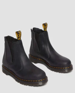 Dr. Martens 2976 Waxed Volnerf Rits Leren Chelsea Boots^WOMENS Heren Sale|Enkellaarzen