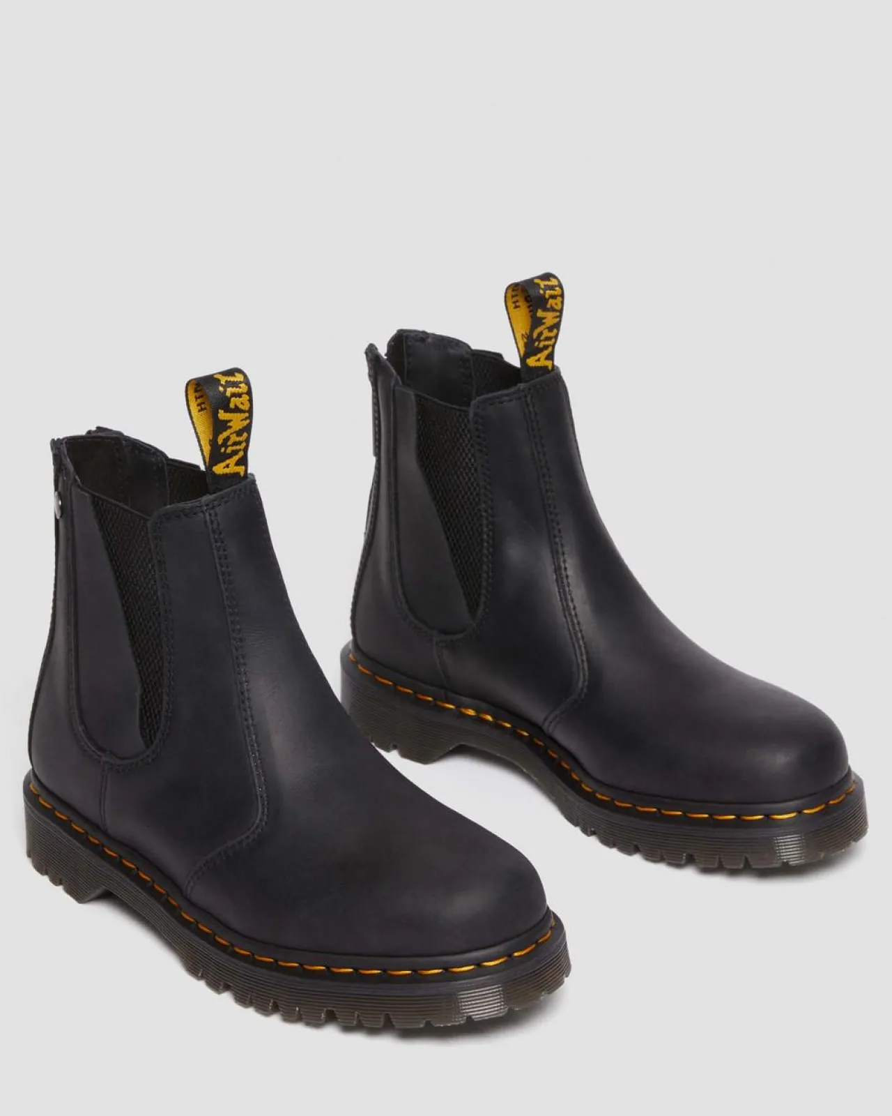 Dr. Martens 2976 Waxed Volnerf Rits Leren Chelsea Boots^WOMENS Heren Sale|Enkellaarzen