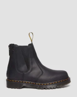 Dr. Martens 2976 Waxed Volnerf Rits Leren Chelsea Boots^WOMENS Heren Sale|Enkellaarzen