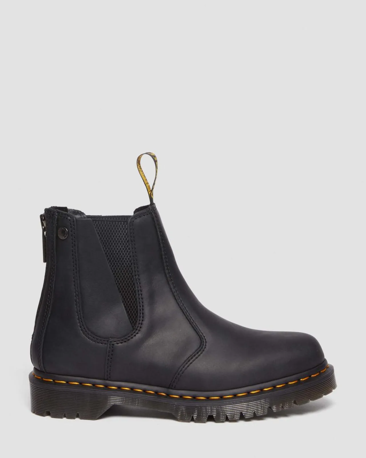 Dr. Martens 2976 Waxed Volnerf Rits Leren Chelsea Boots^WOMENS Heren Sale|Enkellaarzen