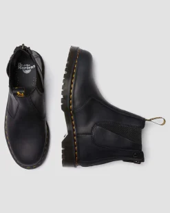 Dr. Martens 2976 Waxed Volnerf Rits Leren Chelsea Boots^WOMENS Heren Sale|Enkellaarzen
