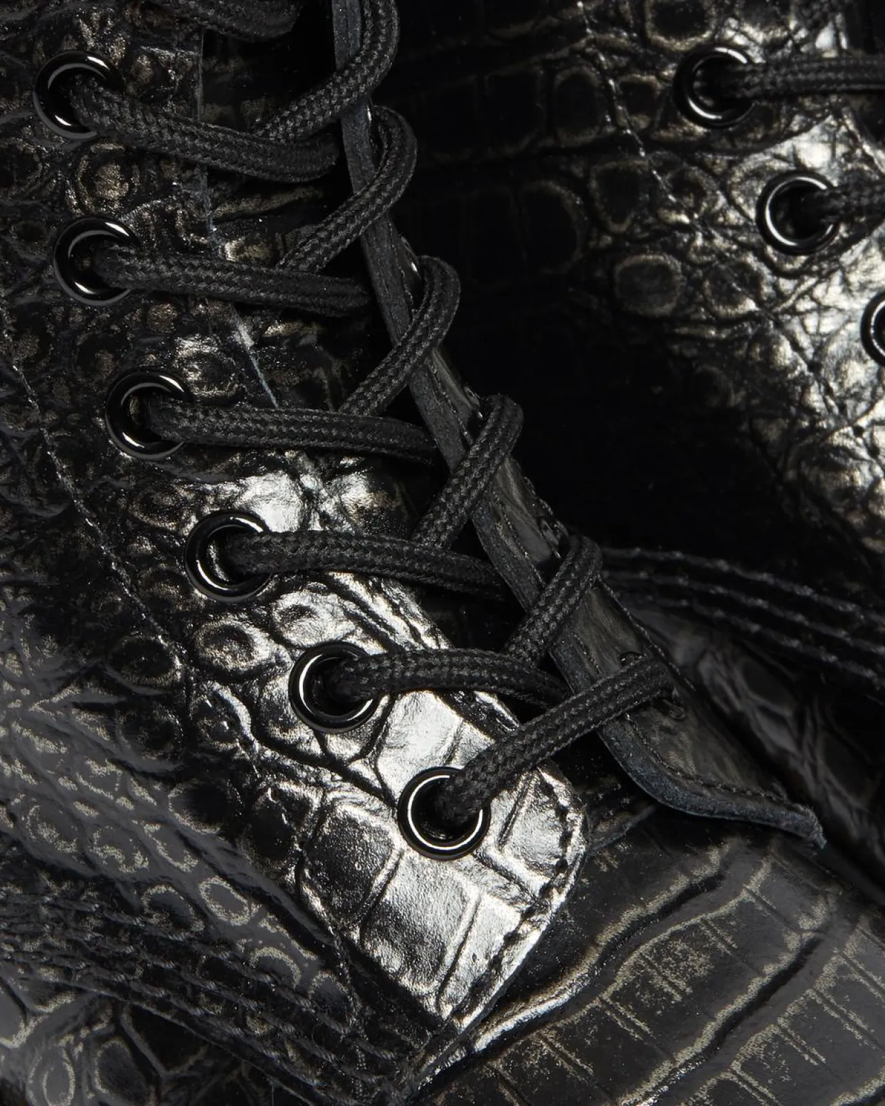 Dr. Martens 1460 Wild Croc Leren Veterlaarzen^WOMENS Veterlaarzen|Enkellaarzen