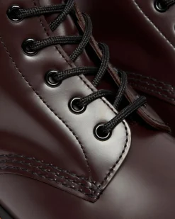 Dr. Martens 101 Yellow Stitch Smooth Leren Enkellaarzen^WOMENS Enkellaarzen|Veterlaarzen