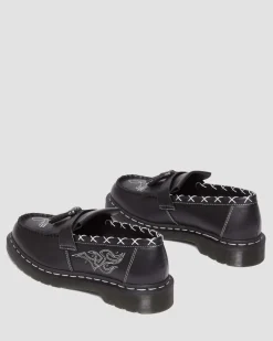Dr. Martens Adrian Contrasterende Steek Leren Tassel Loafers^ Originals|Nieuw Binnen