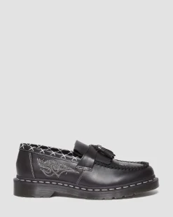 Dr. Martens Adrian Contrasterende Steek Leren Tassel Loafers^ Originals|Nieuw Binnen