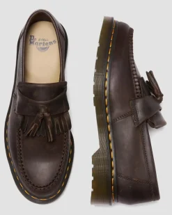 Dr. Martens Adrian Crazy Horse Leren Tassel Loafers^WOMENS Originals|Trending Stijlen