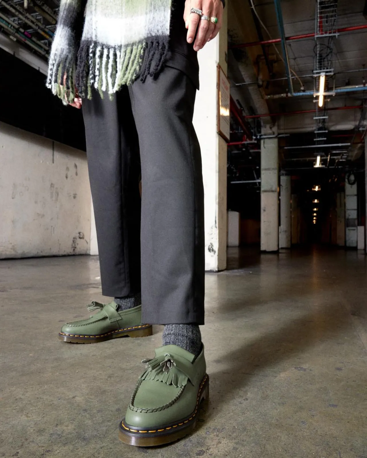 Dr. Martens Adrian Gele Stiksel Smooth Leren Tassle Loafers^WOMENS Heren Sale|Originals