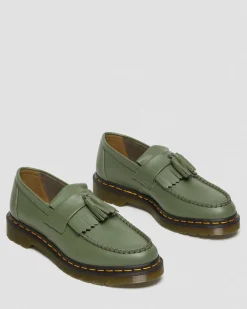 Dr. Martens Adrian Gele Stiksel Smooth Leren Tassle Loafers^WOMENS Heren Sale|Originals