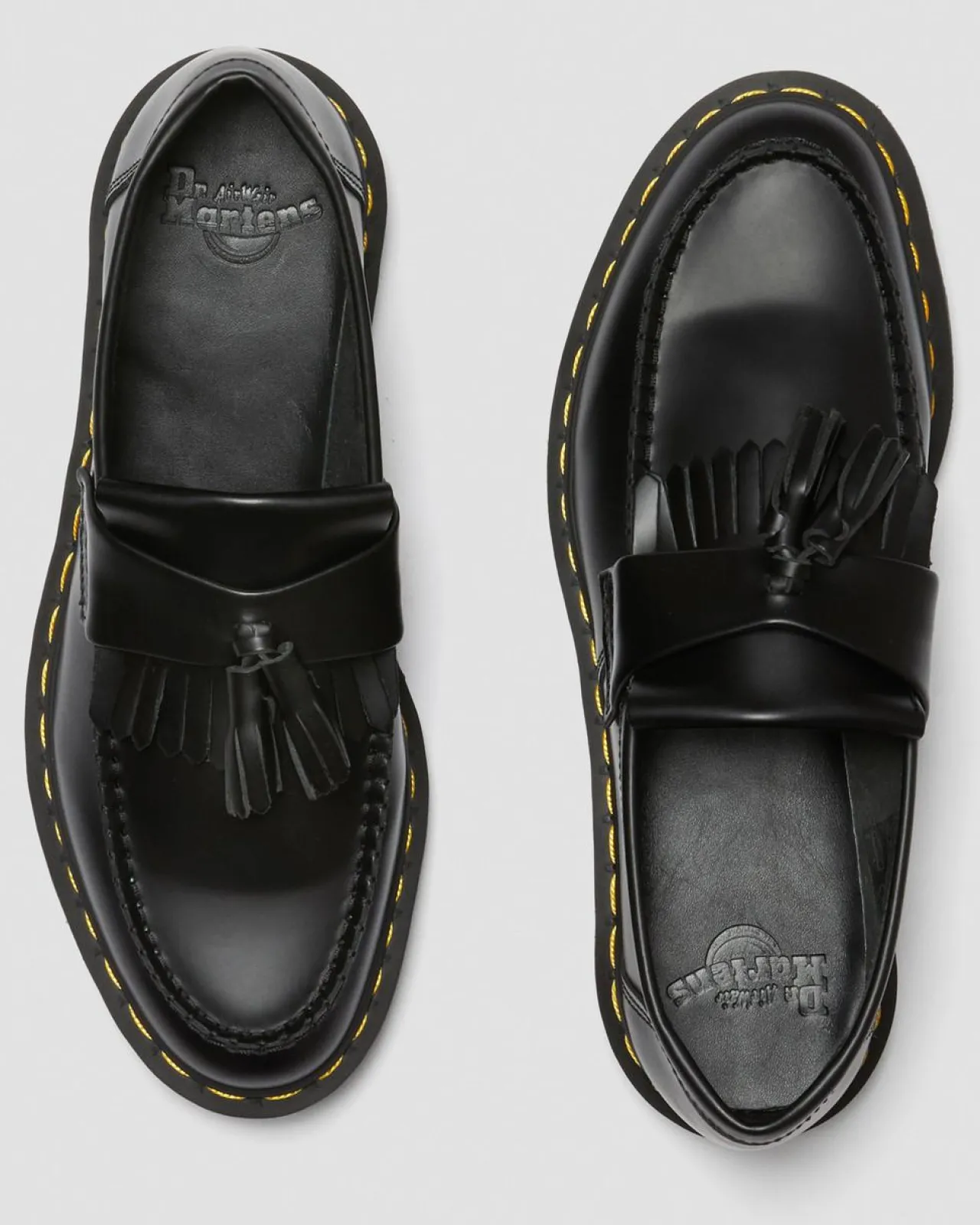 Dr. Martens Adrian Gele Stiksel Smooth Leren Tassle Loafers^WOMENS Originals|Nette Schoenen