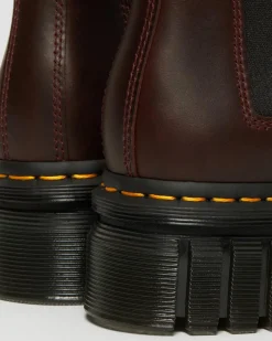 Dr. Martens Audrick Brando Leren Platform Chelsea Laarzen^WOMENS Enkellaarzen|Chelsea Boots