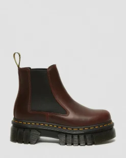 Dr. Martens Audrick Brando Leren Platform Chelsea Laarzen^WOMENS Enkellaarzen|Chelsea Boots