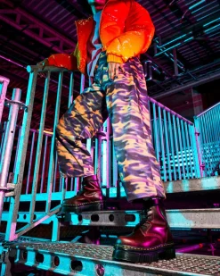 Dr. Martens Audrick Brando Leren Platform Veterlaarzen^WOMENS Veterlaarzen|Platform Laarzen