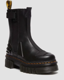 Dr. Martens Audrick Hi Platform Chelsea Laarzen^UNISEX Enkellaarzen|Zachte Leren Laarzen