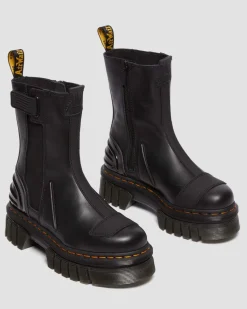 Dr. Martens Audrick Hi Platform Chelsea Laarzen^UNISEX Enkellaarzen|Zachte Leren Laarzen