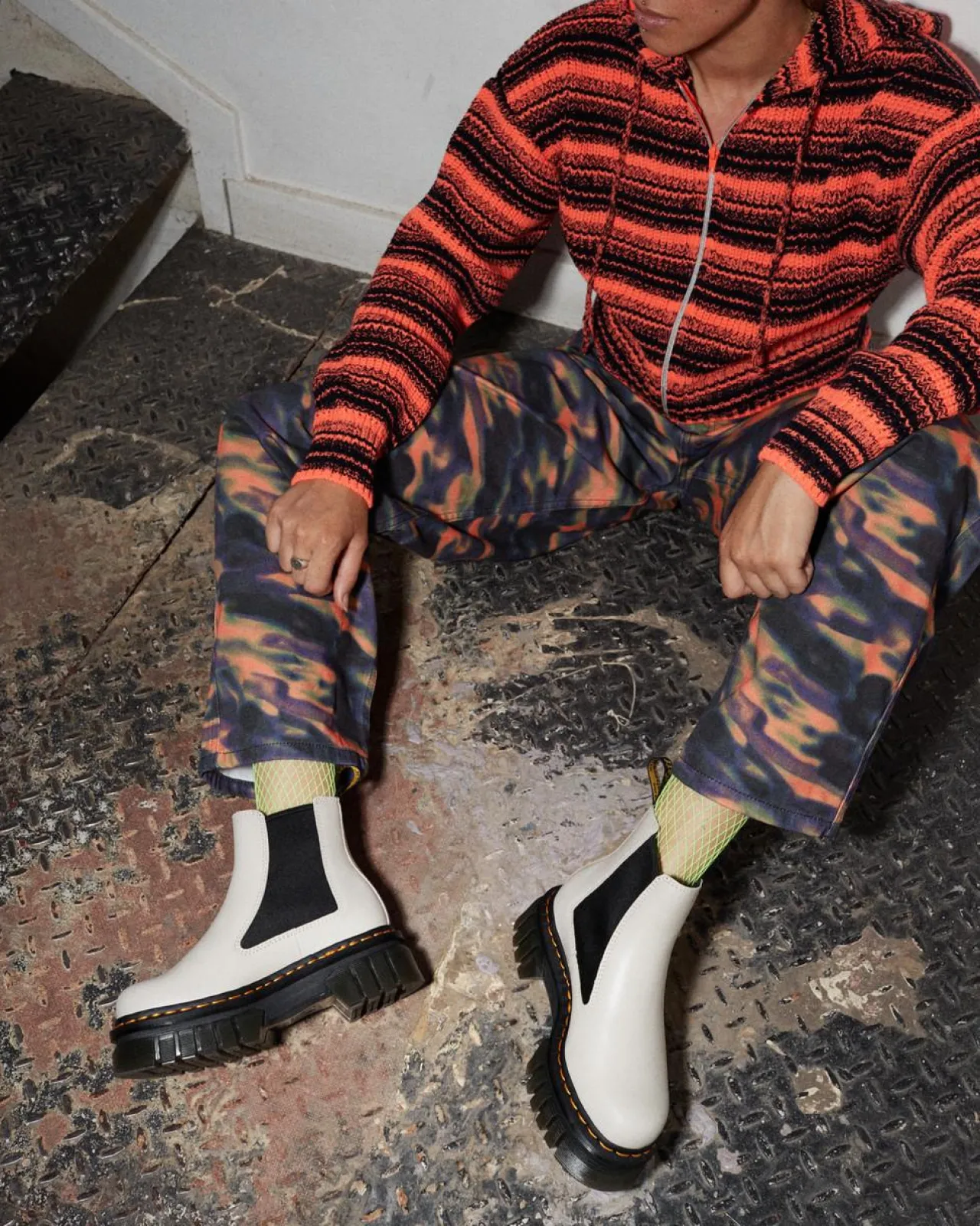Dr. Martens Audrick Nappa Lux Leren Platform Chelsea Boots^GIFTS Platform Laarzen|Enkellaarzen