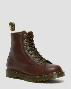 Dr. Martens Barton Shearling Gevoerde Leren Enkellaarzen^GIFTS Enkellaarzen|Winter Stijlen