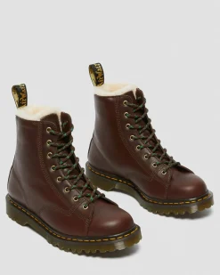 Dr. Martens Barton Shearling Gevoerde Leren Enkellaarzen^GIFTS Enkellaarzen|Winter Stijlen