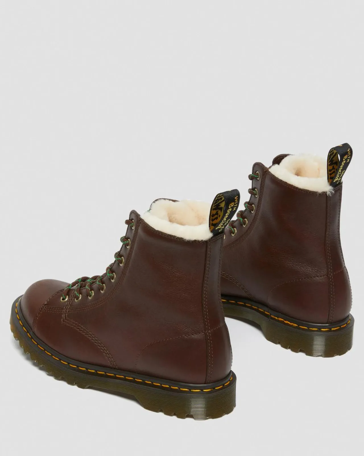 Dr. Martens Barton Shearling Gevoerde Leren Enkellaarzen^GIFTS Enkellaarzen|Winter Stijlen