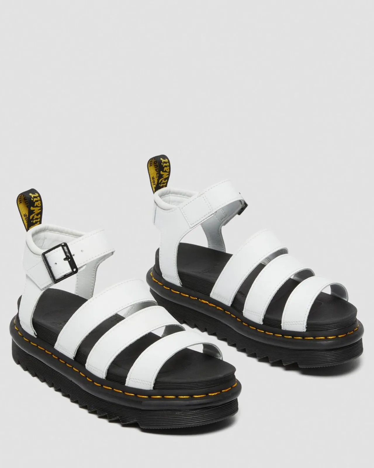 Dr. Martens Blaire Hydro Leren Sandalen met Band^WOMENS Lichte Sandalen|Platform Sandalen