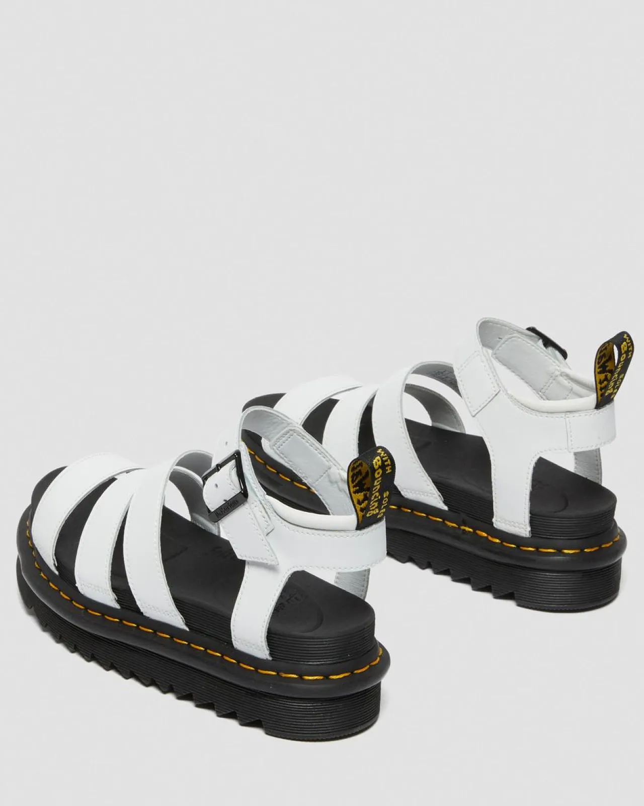 Dr. Martens Blaire Hydro Leren Sandalen met Band^WOMENS Lichte Sandalen|Platform Sandalen