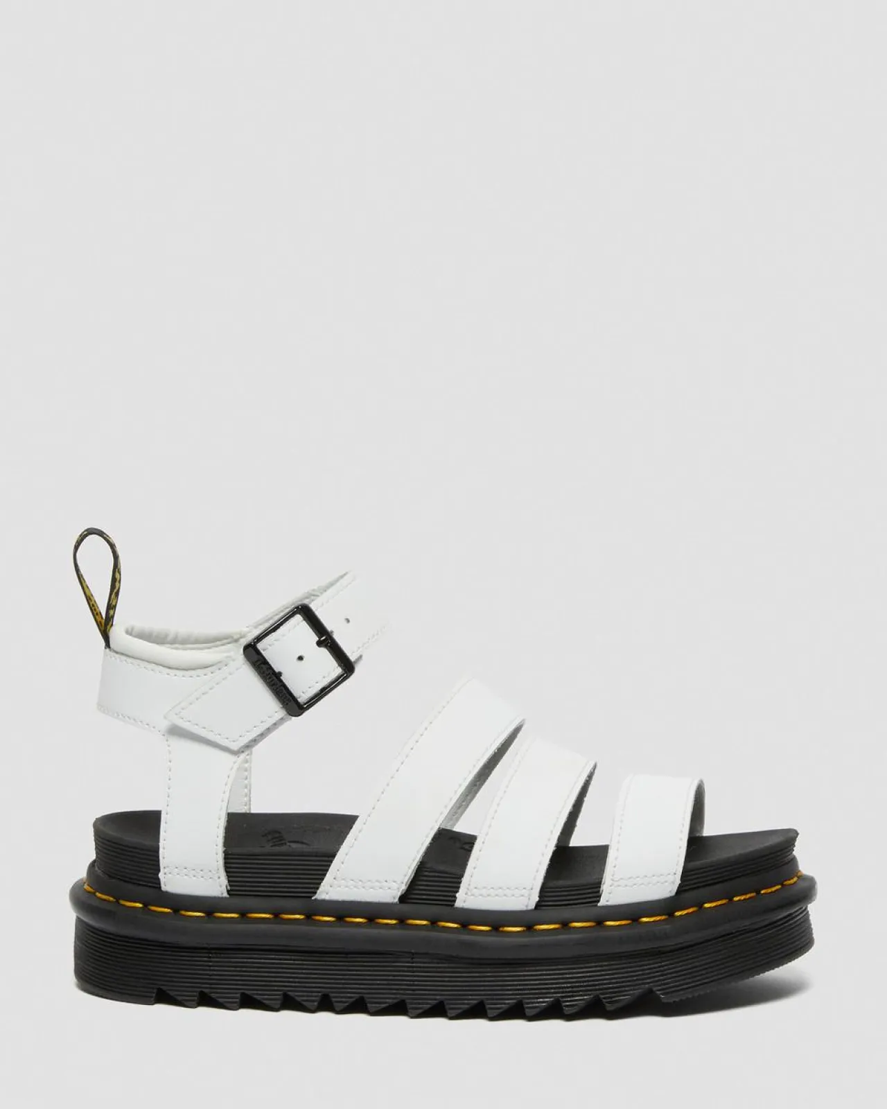 Dr. Martens Blaire Hydro Leren Sandalen met Band^WOMENS Lichte Sandalen|Platform Sandalen