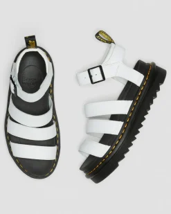 Dr. Martens Blaire Hydro Leren Sandalen met Band^WOMENS Lichte Sandalen|Platform Sandalen