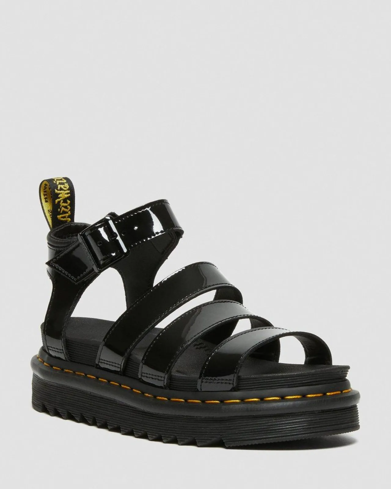 Dr. Martens Blaire Lakleren Gladiator Sandalen^WOMENS Lichte Sandalen|Platform Sandalen