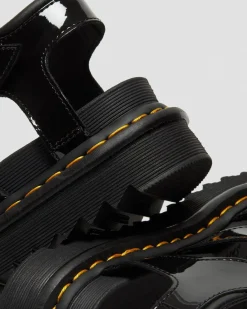 Dr. Martens Blaire Lakleren Gladiator Sandalen^WOMENS Lichte Sandalen|Platform Sandalen