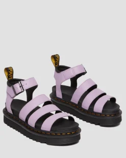 Dr. Martens Blaire Pisa Leren Platform Sandalen met Band^WOMENS Dames Sale|Lichte Sandalen