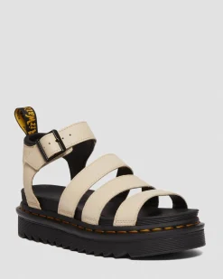 Dr. Martens Blaire Pisa Leren Platform Sandalen met Band^WOMENS Lichte Sandalen|Gladiator Sandalen
