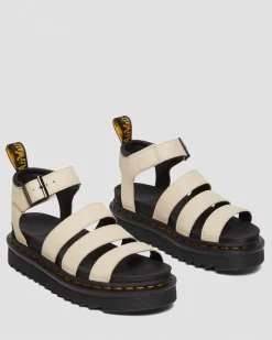 Dr. Martens Blaire Pisa Leren Platform Sandalen met Band^WOMENS Lichte Sandalen|Gladiator Sandalen