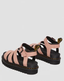 Dr. Martens Blaire Pisa Leren Platform Sandalen met Band^WOMENS Dames Sale|Gladiator Sandalen