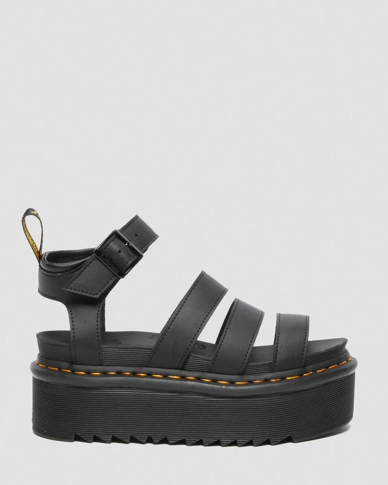 Dr. Martens Blaire Quad Hydro Leren Platform Gladiator Sandalen^WOMENS Lichte Sandalen|Platform Sandalen
