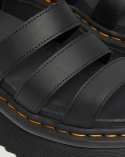 Dr. Martens Blaire Quad Hydro Leren Platform Gladiator Sandalen^WOMENS Lichte Sandalen|Platform Sandalen