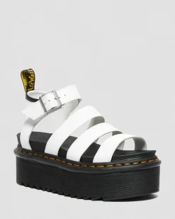 Dr. Martens Blaire Quad Hydro Leren Platform Gladiator Sandalen^WOMENS Dames Sale|Lichte Sandalen