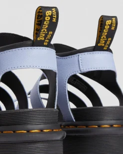 Dr. Martens Blaire Quad Pisa Leren Platform Sandalen met Band^UNISEX Dames Sale|Lichte Sandalen