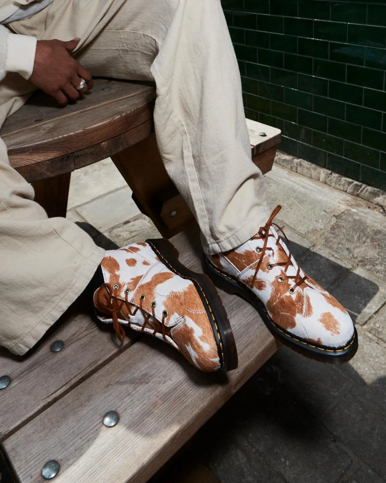 Dr. Martens Church Hair-On Koeienprint Laarzen^WOMENS Heren Sale|Originals