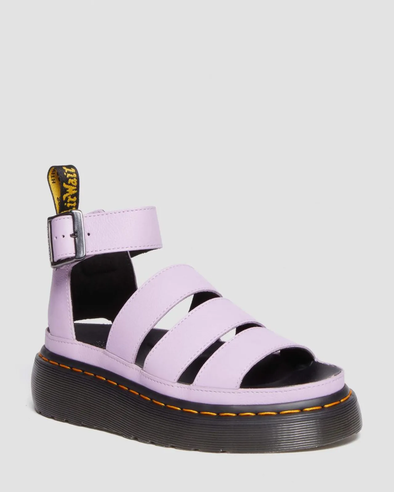 Dr. Martens Clarissa II Pisa Leren Platform Sandalen met Riem^UNISEX Gladiator Sandalen|Sandalen