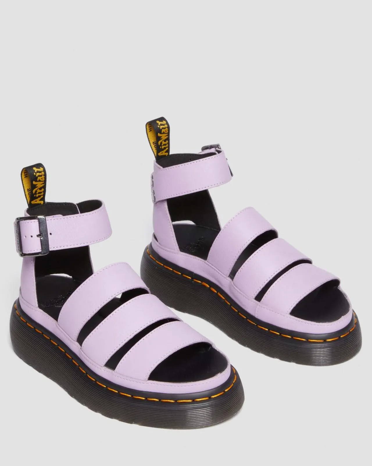 Dr. Martens Clarissa II Pisa Leren Platform Sandalen met Riem^UNISEX Gladiator Sandalen|Sandalen