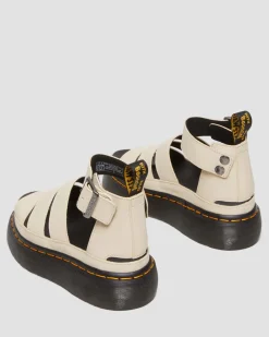 Dr. Martens Clarissa II Pisa Leren Platform Sandalen met Riem^UNISEX Gladiator Sandalen|Sandalen