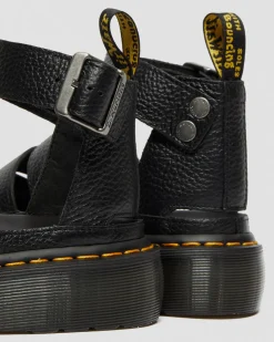 Dr. Martens Clarissa II Quad Gemalen Nappa Leren Platform Sandalen^WOMENS Platform Sandalen|Gladiator Sandalen