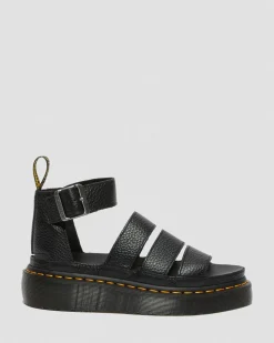 Dr. Martens Clarissa II Quad Gemalen Nappa Leren Platform Sandalen^WOMENS Platform Sandalen|Gladiator Sandalen