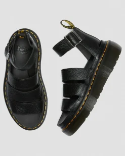 Dr. Martens Clarissa II Quad Gemalen Nappa Leren Platform Sandalen^WOMENS Platform Sandalen|Gladiator Sandalen