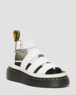 Dr. Martens Clarissa II Quad Gemalen Nappa Leren Platform Sandalen^WOMENS Platform Sandalen|Gladiator Sandalen