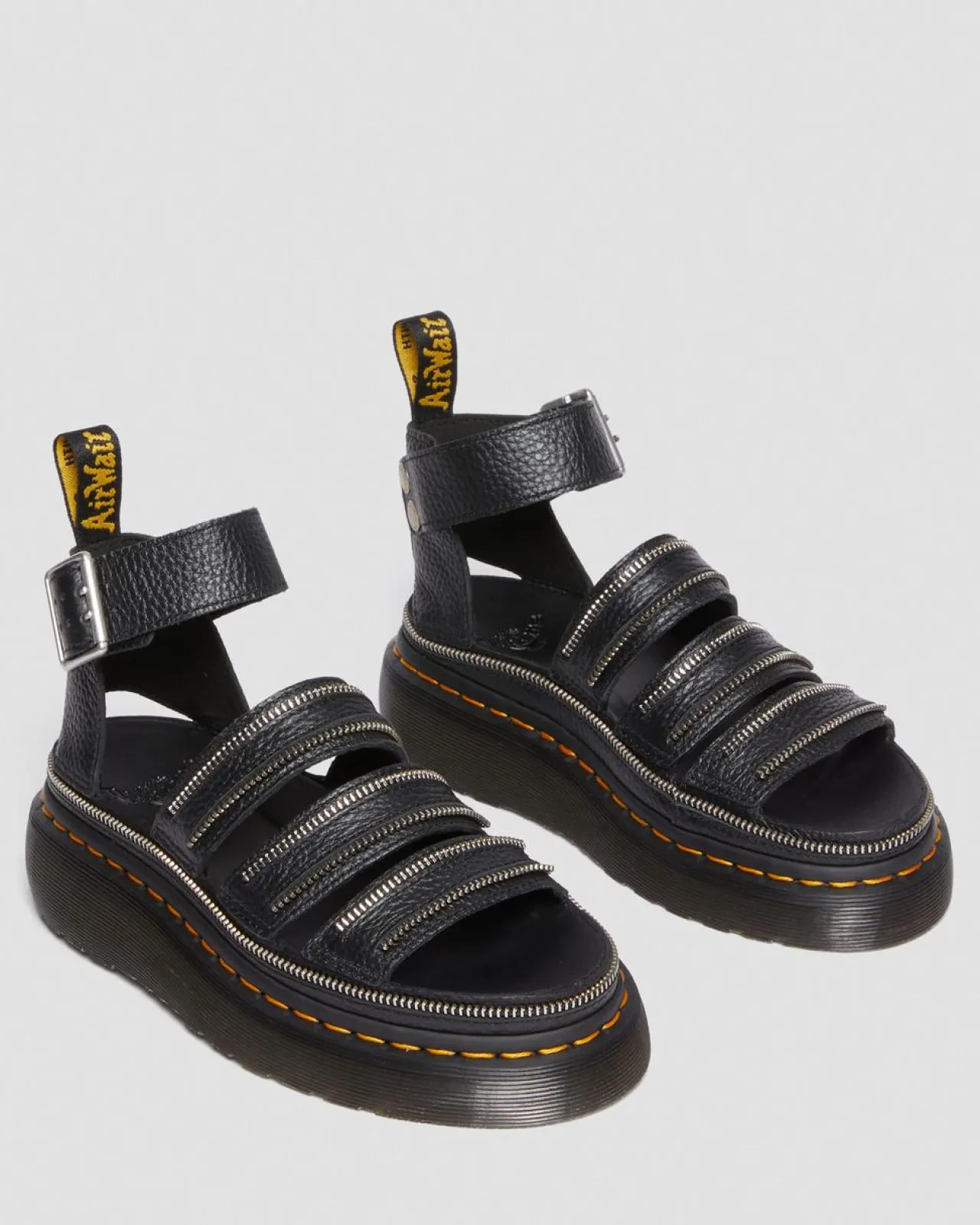 Dr. Martens Clarissa II Quad Hardware Gemalen Nappa Leren Platform Sandalen^WOMENS Dames Sale|Platform Sandalen
