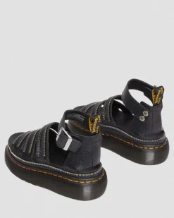 Dr. Martens Clarissa II Quad Hardware Gemalen Nappa Leren Platform Sandalen^WOMENS Dames Sale|Platform Sandalen
