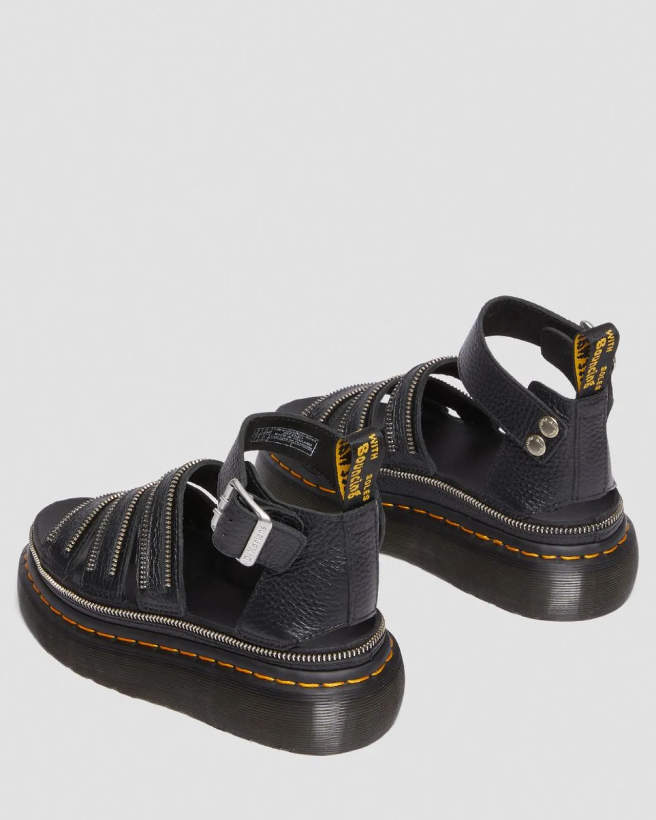 Dr. Martens Clarissa II Quad Hardware Gemalen Nappa Leren Platform Sandalen^WOMENS Dames Sale|Platform Sandalen