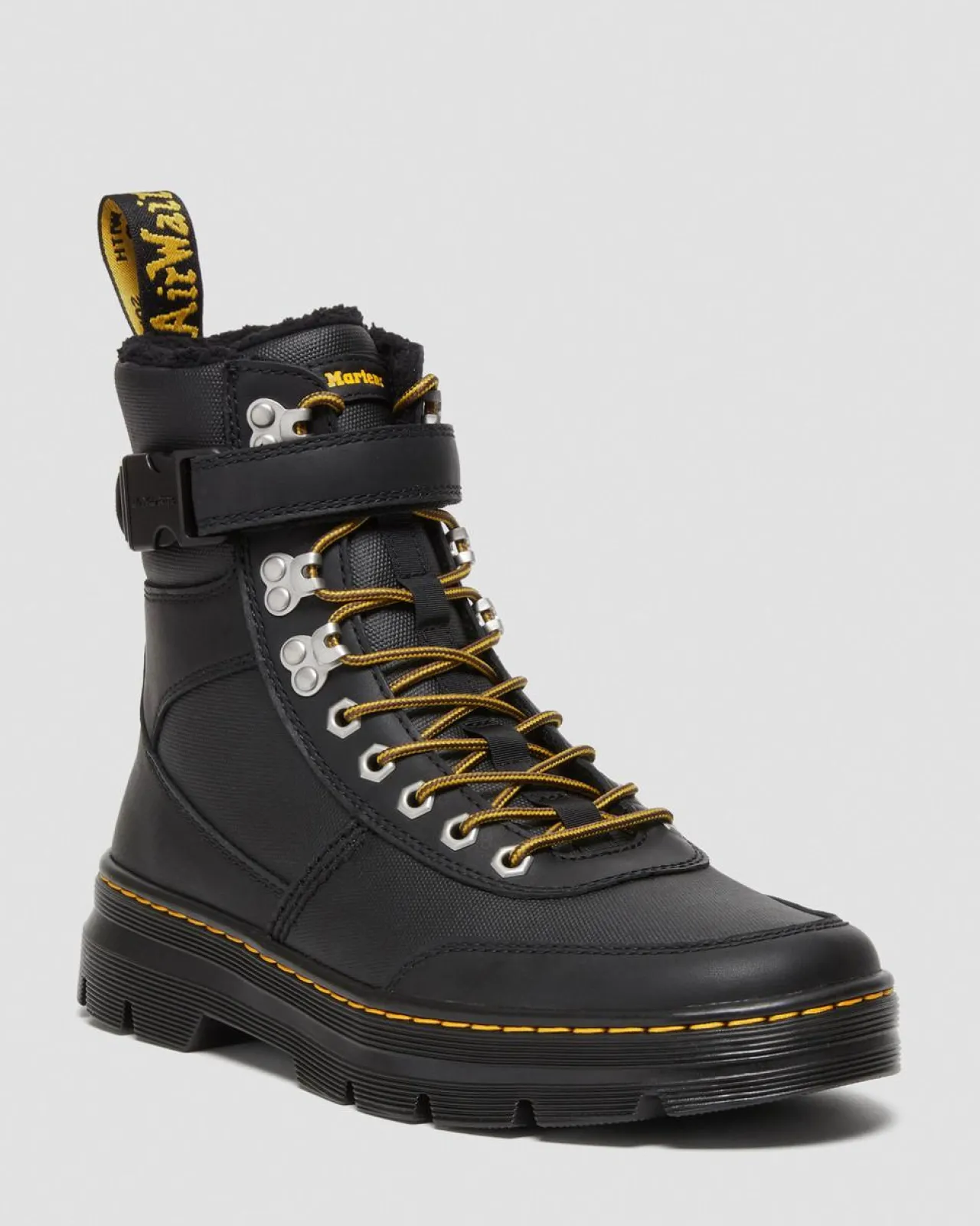 Dr. Martens Combs Tech Utility Laarzen Met Imitatiebont Voering^GIFTS Utility Laarzen|Casual Stijlen