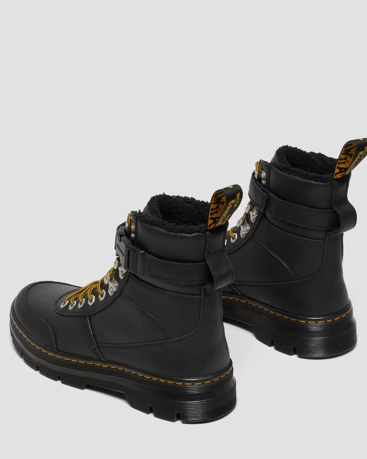 Dr. Martens Combs Tech Utility Laarzen Met Imitatiebont Voering^GIFTS Utility Laarzen|Casual Stijlen